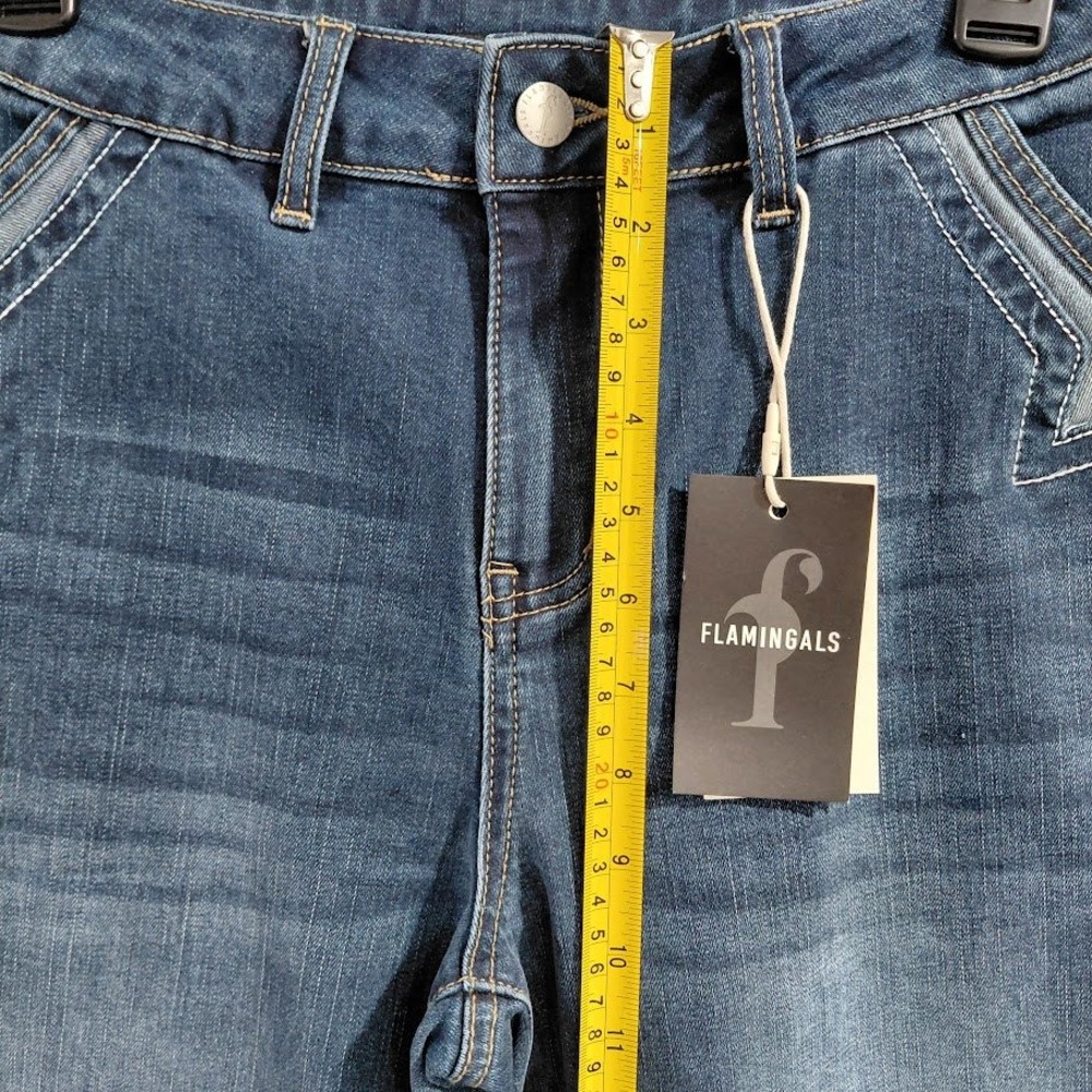 Wide Leg Blue Women's Jeans - Picture 11 of 15